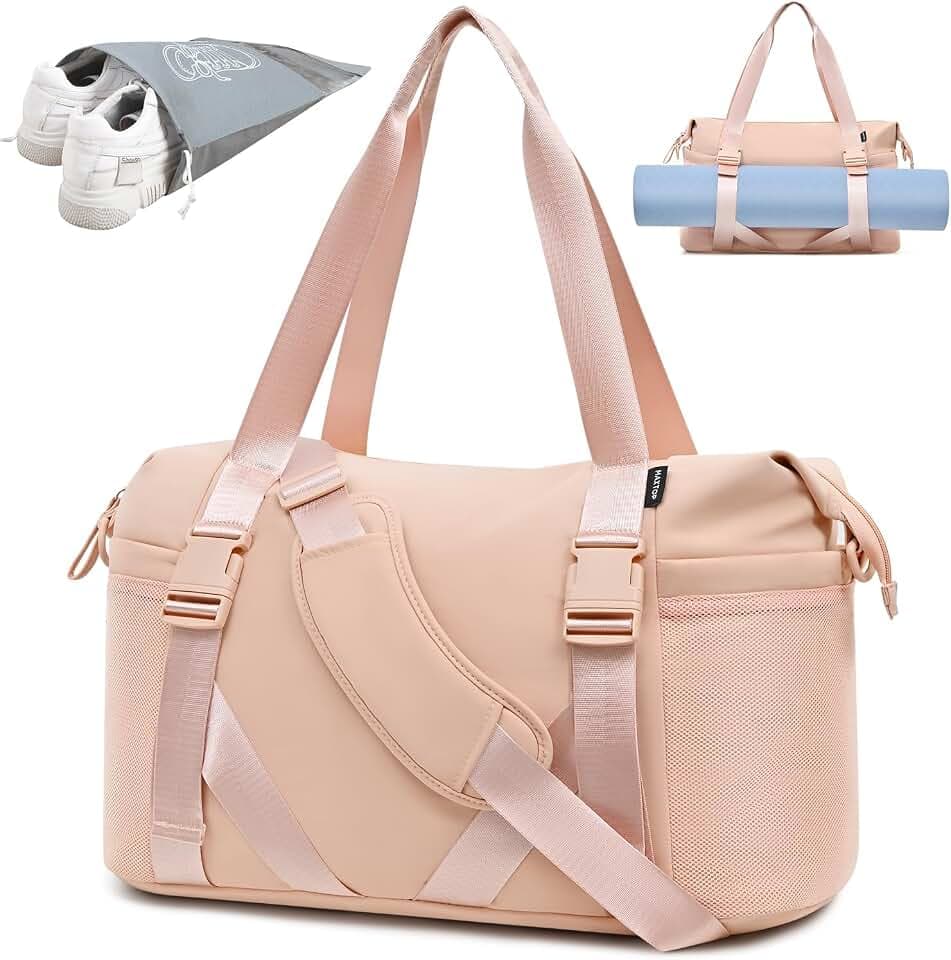 MAXTOP Women's Yoga Bag with Shoe Pouch,Travel Bag for Gym Workout Daily