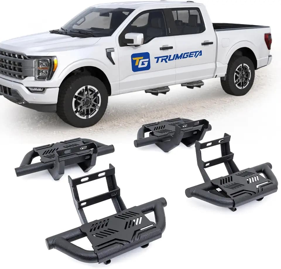 TRUMGETA Auxchemic® Side Steps Fits 2015-26 Ford F-150, 2017-26 F-250/F-350