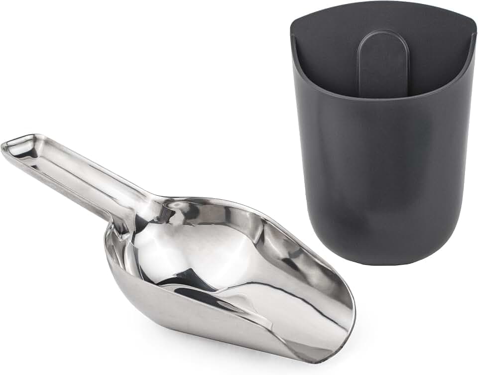 GE Profile Opal Stainless Steel Ice Scoop with Magnetic Holder