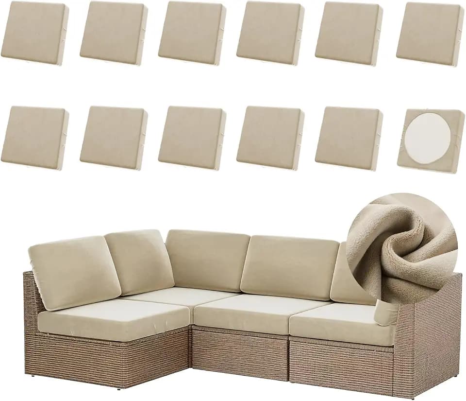 Outdoor Cushion Covers Only, 20-27 inch Universal Fit