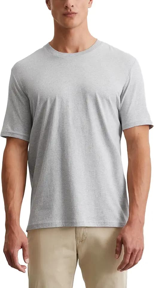 Marc O'Polo Herren 51556 Herren T-Shirt mit Rundhals-Ausschnitt, bequemes Oberteil aus Bio Baumwolle, klassisches Kurzarmshirt für Herren (1er Pack)