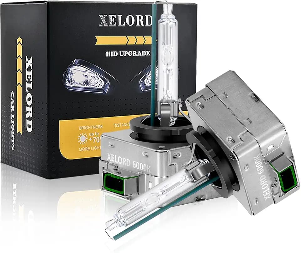 D3S 6000 K Xenon-Leuchtmittel als Ersatz für Xenonlampe für Auto (12 V, 35 W, 2 Stück)