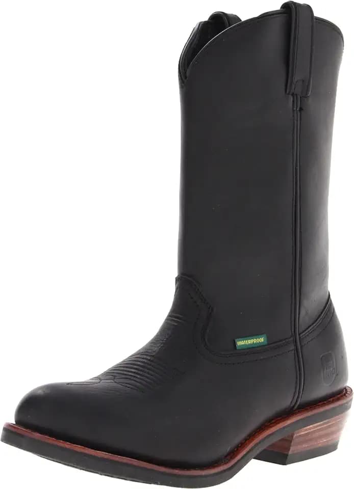 Dan Post Mens Albuquerque 12 Inch Waterproof Soft Toe Work Safety Shoes Casual - Black