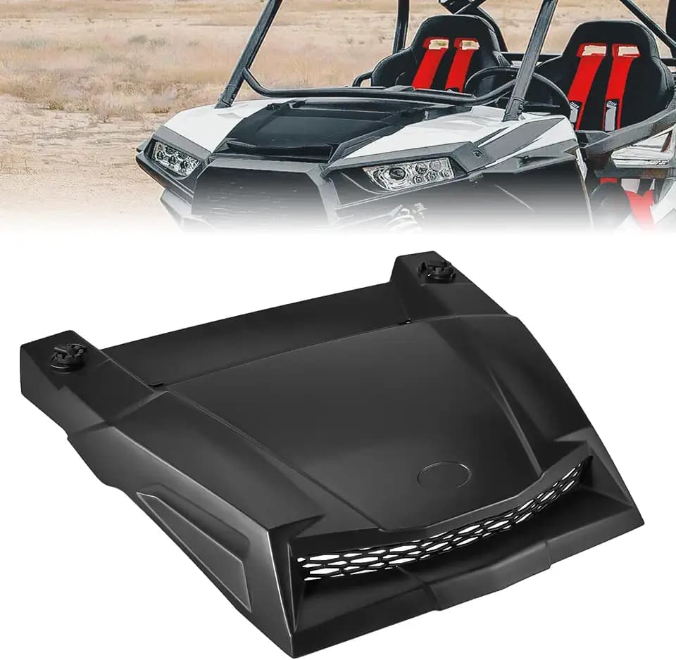 KEMIMOTO UTV Turbo Hood Compatible with 2014-2018 RZR XP 1000 / XP Turbo / 1000S / RZR 900 1000 Hood Scoop Replacement Air Intake Kit ABS Material Impact Resistant #2881467