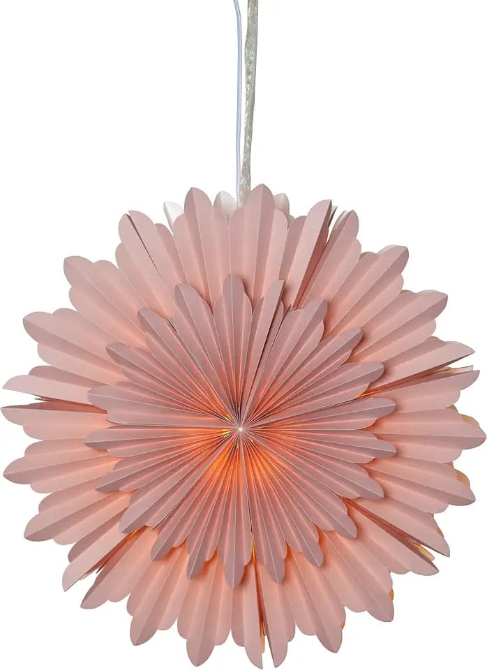 EGLO Weihnachtsstern für innen, Dekostern aus Papier zum Aufhängen