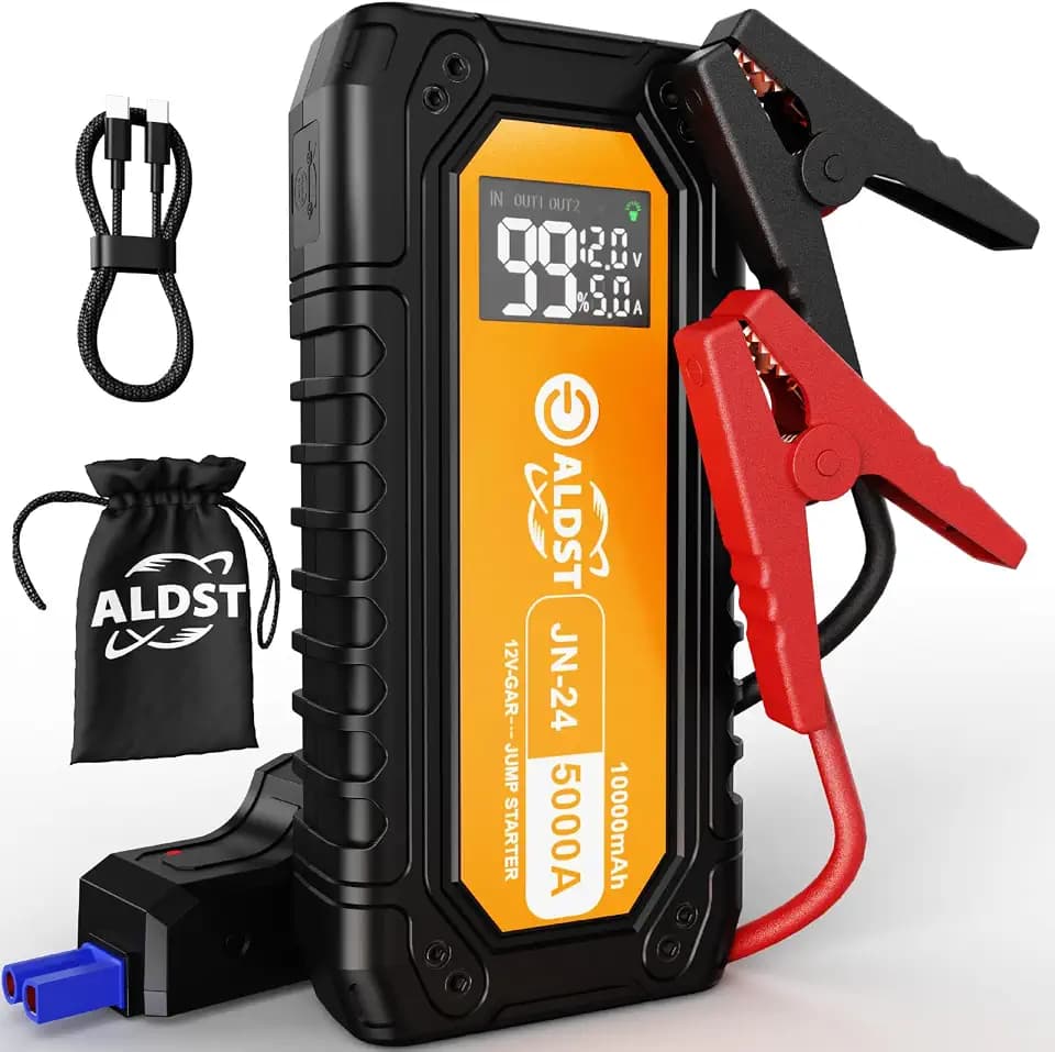 Jump Starter 5000A, 1‑Hour Fast Charging, Car Battery Jumper Pack