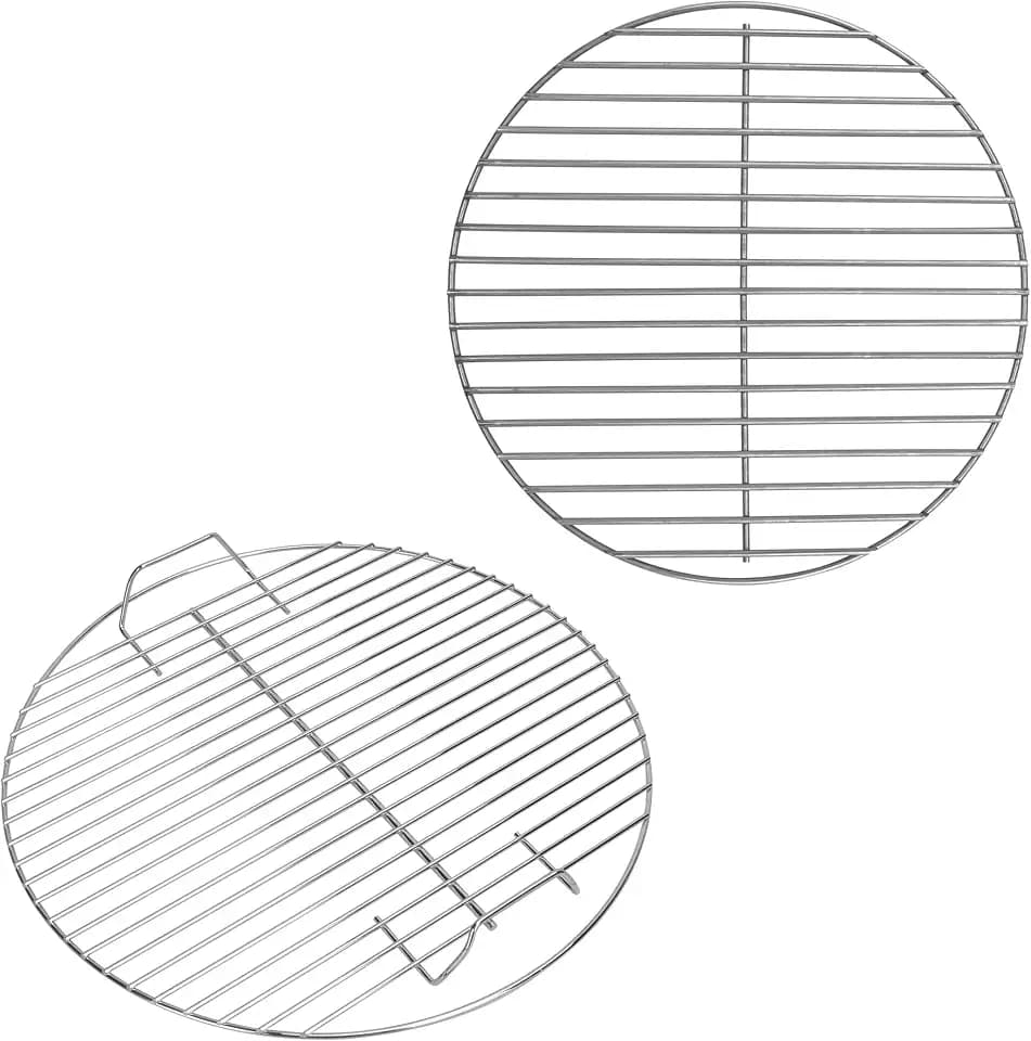 Outspark Charcoal Grate Cooking Grid Grate Replacement Parts for Weber 18.5" One-Touch,Bar-B-Kettle,Smokey Mountain,Jumbo Joe,Original Kettle Grill,Stainless Steel BBQ Accessories for Weber 7432 7440
