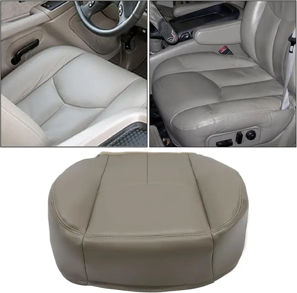 ECOTRIC Seat Cover Synthetic Compatible with 03-07 Sierra 06-07 Avalanche