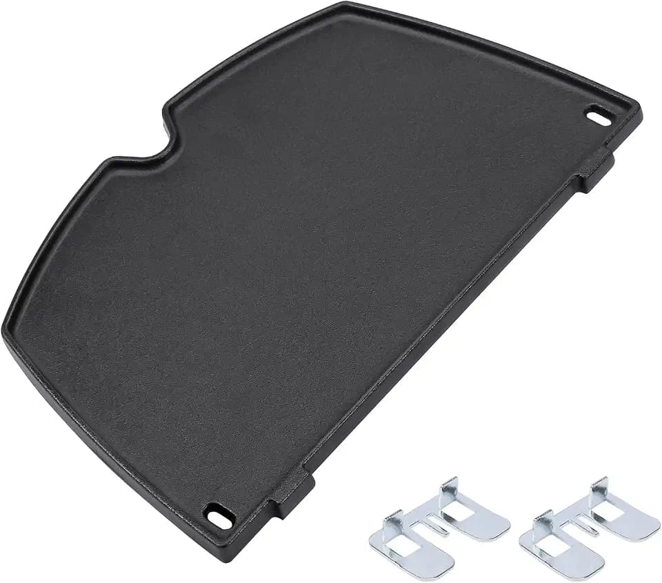 QuliMetal Cast Iron Griddle for Weber Q100, Q120, Q1000 and Q1200
