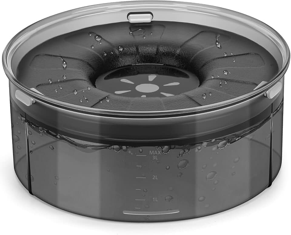 PETTOM Wassernapf Hund ohne Sabbern 3L