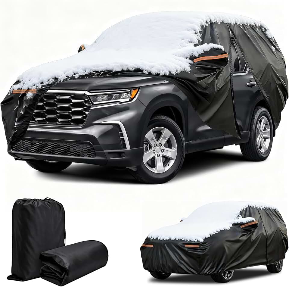 Winter Car Cover for Honda Pilot 2003-2025, Heavy Duty SUV Full Car Cover