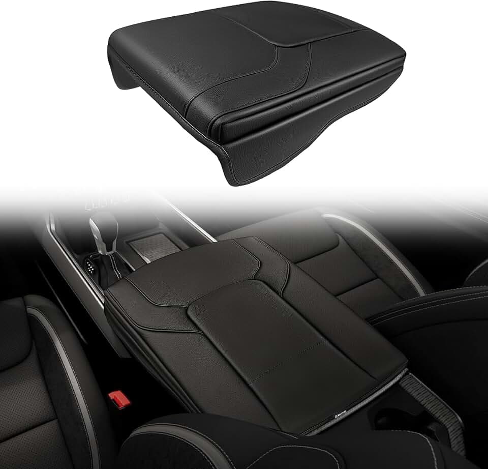 Muslogy Armrest Cover for Ram1500 2500 3500 2019-2026, Extra Thick, Bucket