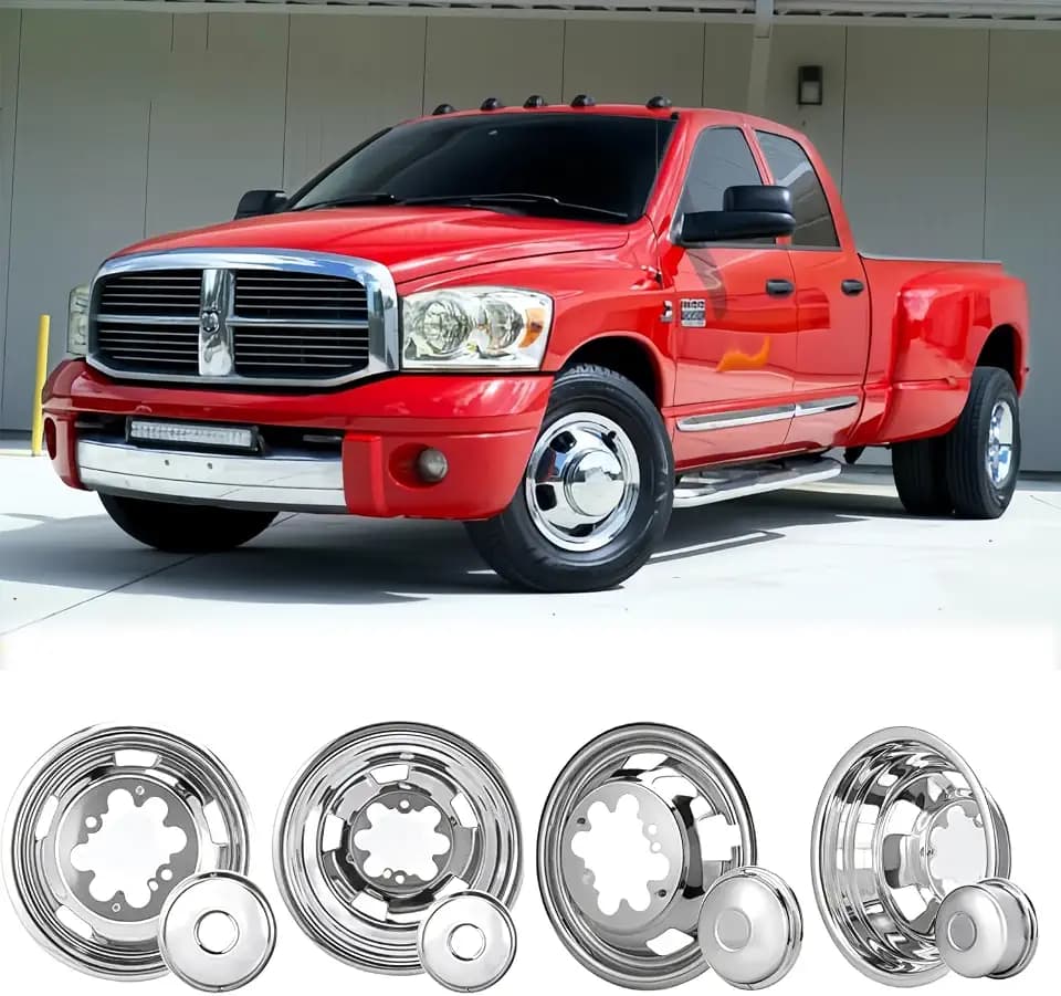 4X 17 Dually Wheel Simulators Fit for 2003-2018 Ram 3500/03-09 Ram 2500