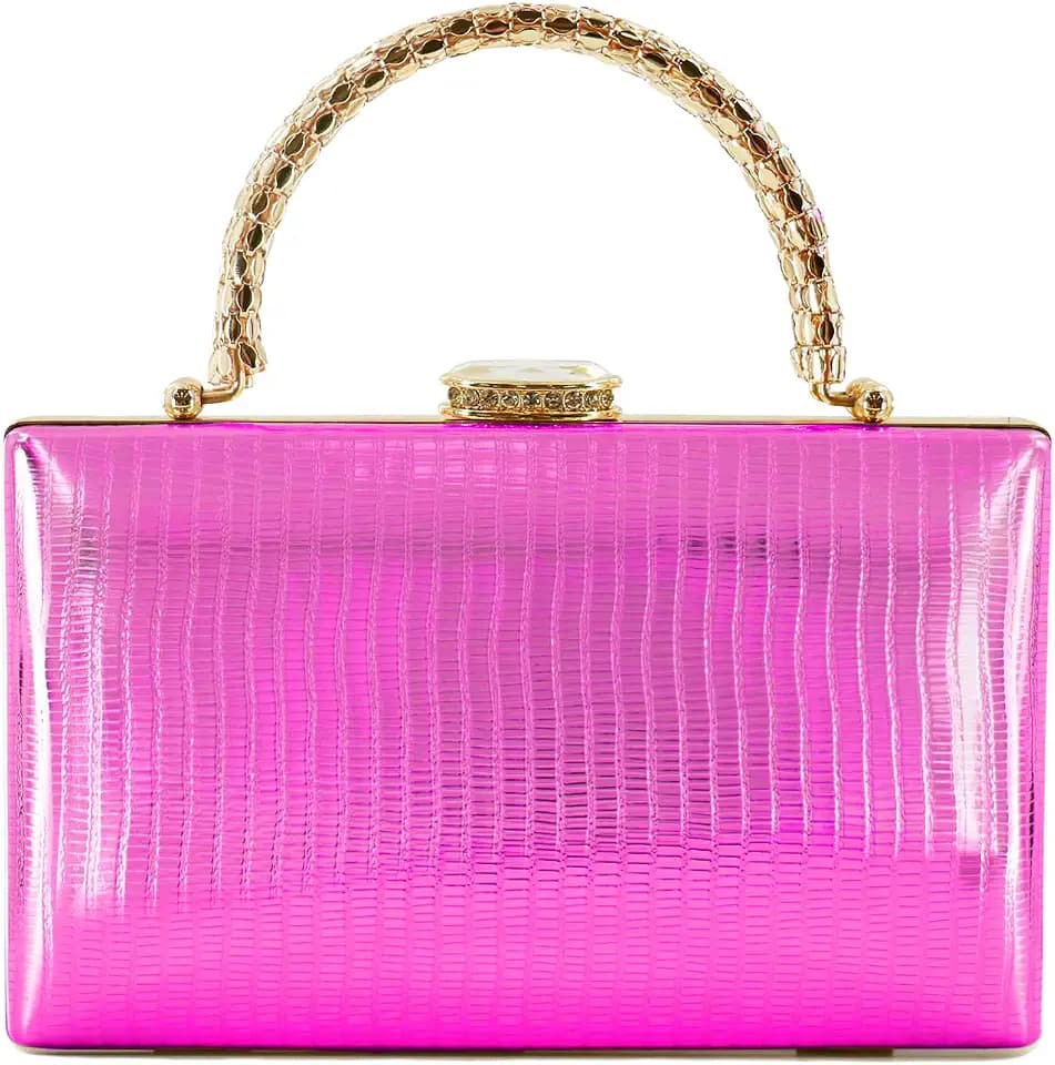 Women Clutch Purse with Chain- Elegant Evening Bag