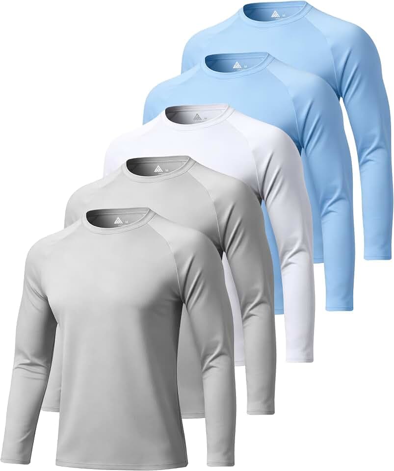 ZITY Long Sleeve Shirts for Men UPF 50+ Moisture Wicking Workout