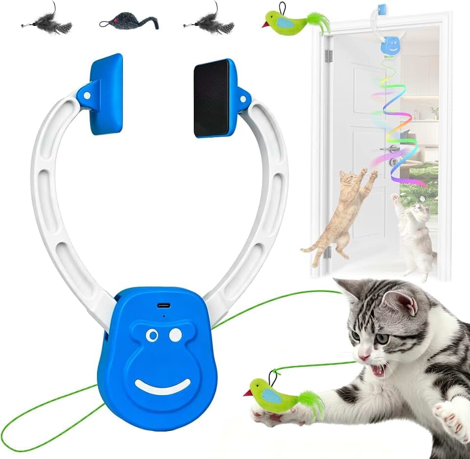 Türleiste-Katzenspielzeug für Hauskatzen, automatisches Hängespielzeug