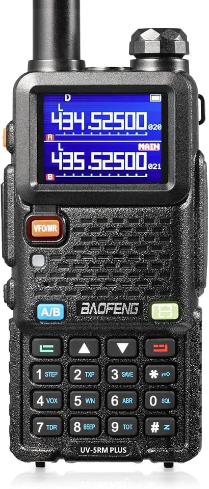 BAOFENG UV-5RM Plus 10W Amateurfunkgerät, Dualband-Funkgerät, 999 Kanäle