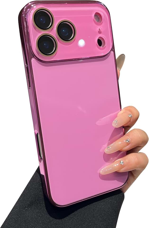 Caseative for iPhone 17 Pro Case, Hot Pink