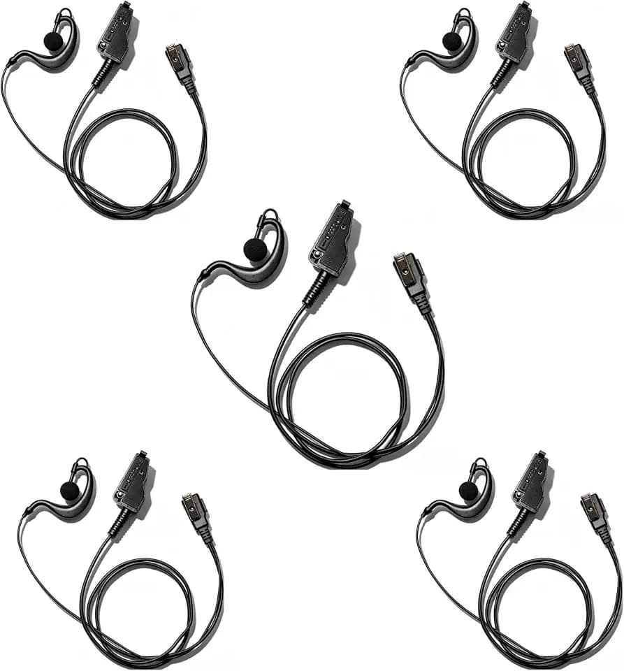 G Shape Earpiece Compatible with Kenwood Nexedge NX5200 NX3300 5PCS
