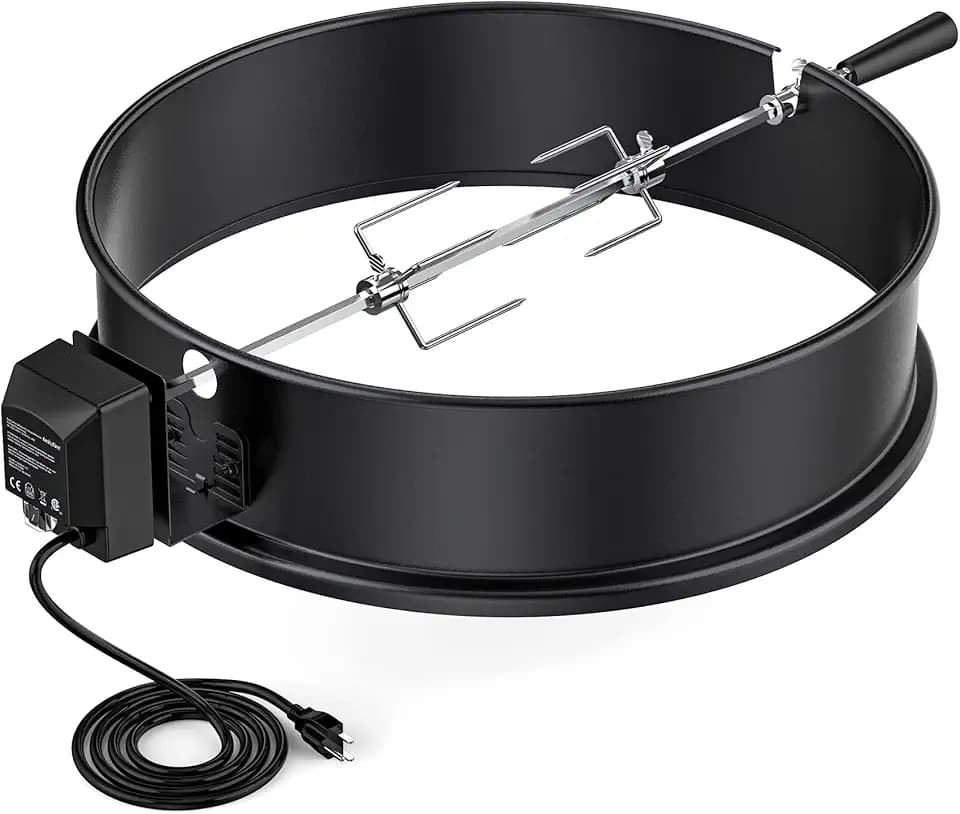 onlyfire Rotisserie Ring Kit for Weber 22-1/2 Inch Charcoal Kettle Grills