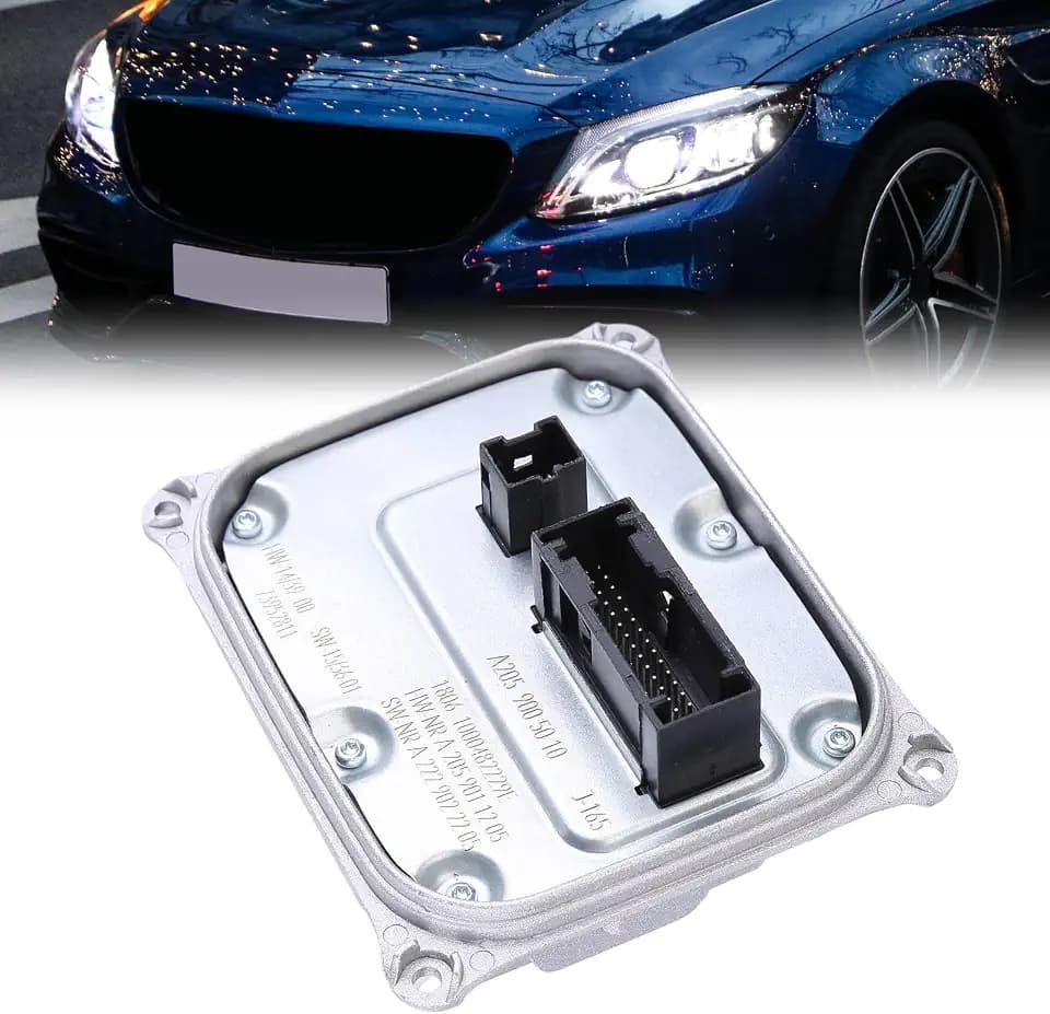 LED Headlight Ballast Control Unit Module, A2059005010 A2229008005 A2129005324 Xenon Ballast Control Assembly Unit Compatible with Mercedes-Benz W205 C-CLASS 2015 2016 2017 2018