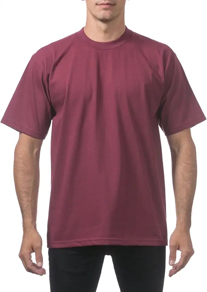 Pro Club Men's Heavyweight Cotton Short Sleeve Crew Neck T-Shirt