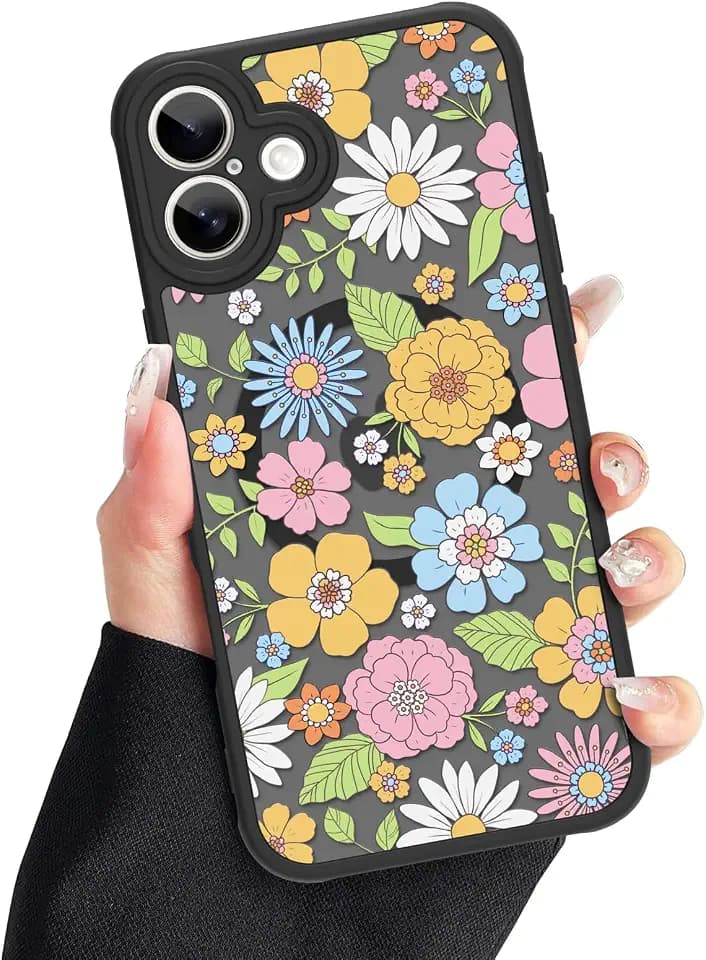 ZIYE Case for iPhone 17 Cute Flower Floral Coloful Pattern Design