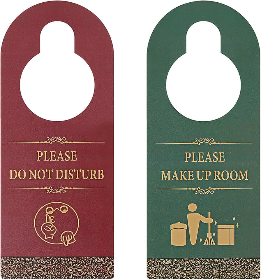 10 Stück Türschild Türanhänger "Please Do Not Disturb""Please Make Up Room"