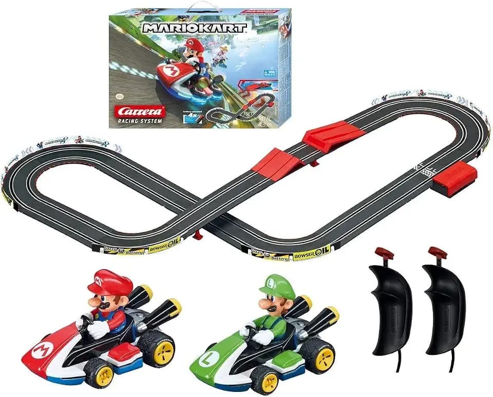 Carrera GO Mario Kart Slot Car Race Track Set - Battery Powered (Ages 5+)