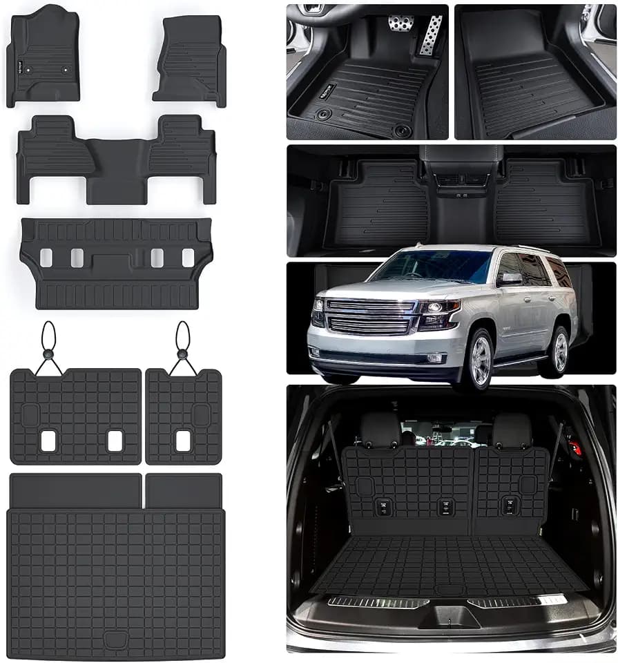 Floor Mats for 2015-2020 Chevy Tahoe & GMC Yukon-7 Seats
