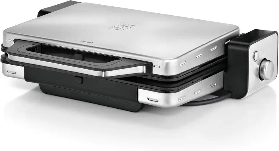 WMF Lono Kontaktgrill 2-in-1, Tischgrill, Plattengriller, Kontaktgrill abnehmbare Platten, spülmaschinenfeste Grillplatten, 2100 W