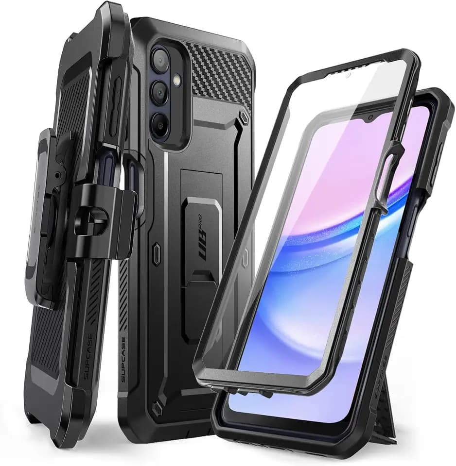SUPCASE for Samsung Galaxy A16 5G Case with Screen Protector, Black