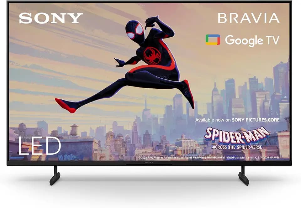 Sony BRAVIA, KD-43X80L, 43 Zoll Fernseher, LED, 4K HDR, Google TV, Smart TV, Works with Alexa, BRAVIA CORE, TRILUMINOS PRO, HDMI 2.1, Gaming-Menü mit ALLM