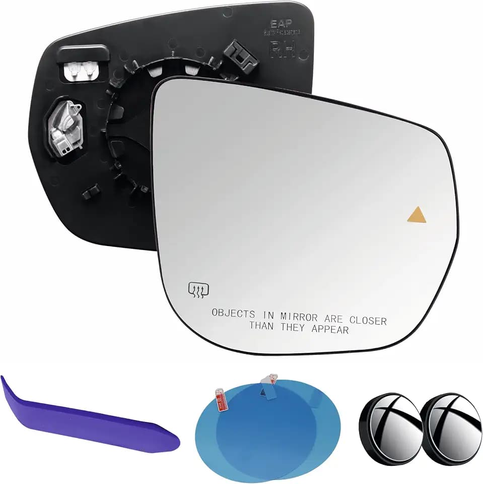 Passenger Side Mirror Glass Compatible with Jeep Grand Cherokee 2022-2026