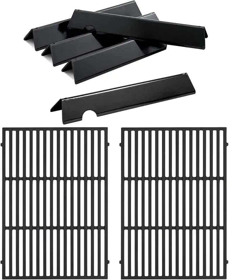 Genesis II E-310 Grill Grates Flavorizer Bars Parts for WEBER GENESIS II PARTS E310 E335 E325 E315 E330 Genesis II GS4 LX S-340 E-340 66095 66802 Genesis 2 Grill Replacement Parts 66032 Flavor Bars