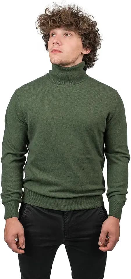 Dalle Piane Cashmere Herren Rollkragenpullover Merino-Mix