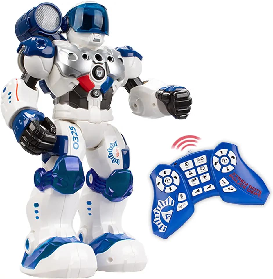 Xtrem Bots Patrol - Roboter Kinder Polizei | Roboter Spielzeug | Roboters Programmierbar, Geräusche Und Musik Der Spionagepolizei | Spielzeug Ab 5 Jahre Jungen | Geschenk Junge 5 Jahre
