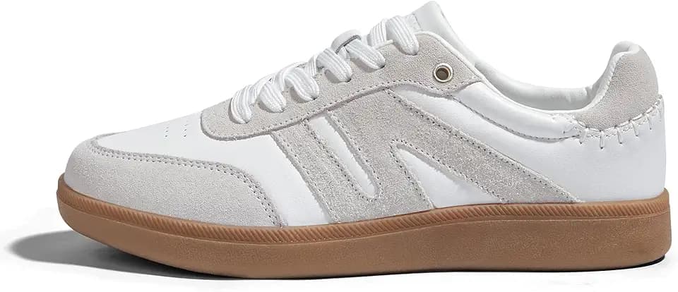 LUCKY STEP Women Retro Gum Sole Fashion Sneakers