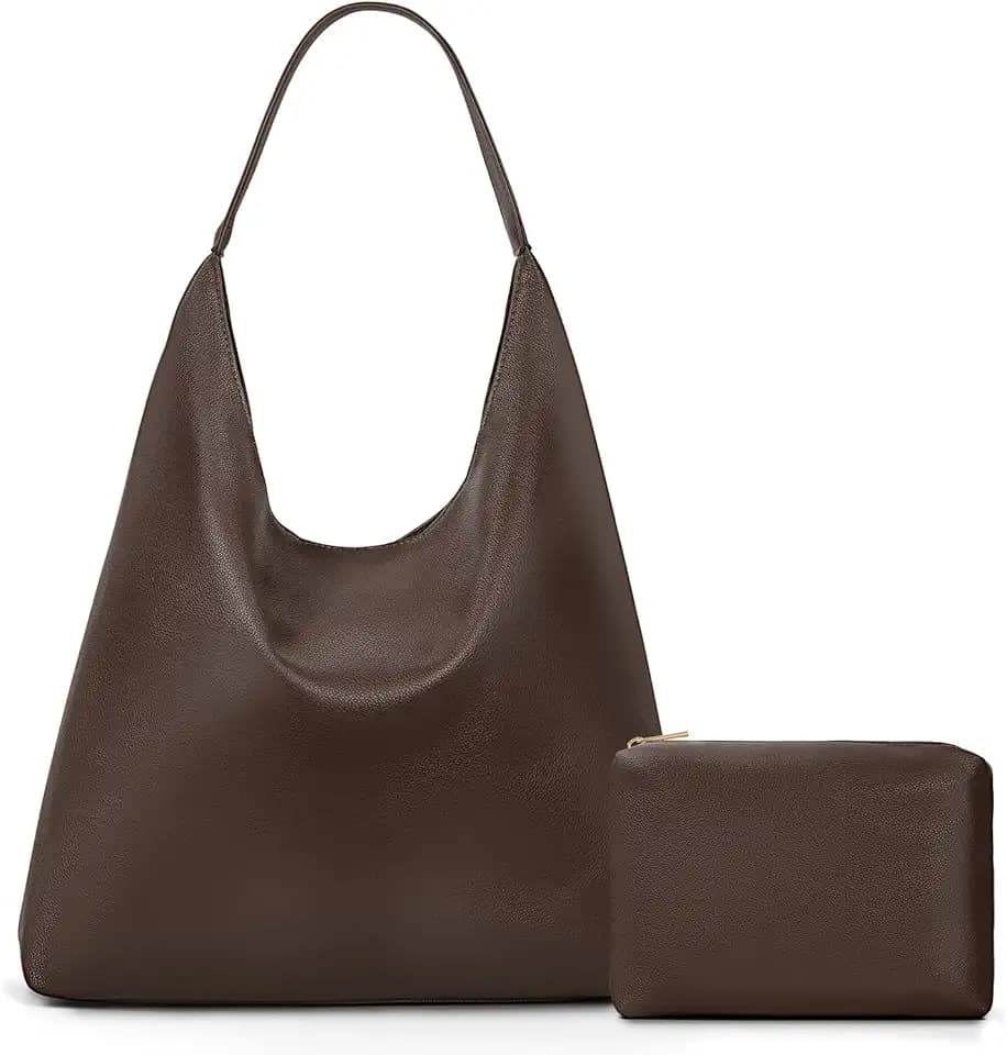 GSenhui Hobo Bag Groß Handtasche Shopper Tasche Damen Weiche Leder Slouchy Tote Bag Vintage Schultertasche Gross Shoulder Bag Handbags für Shopping Arbeit Schule