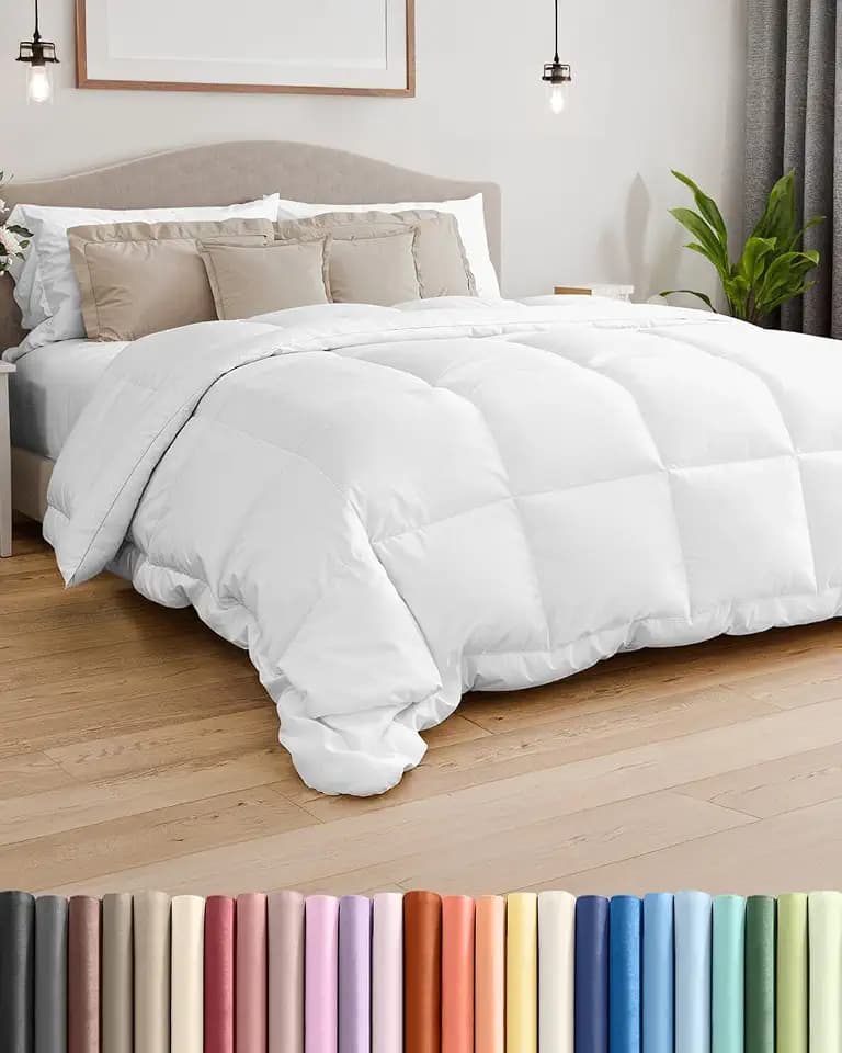 Comforter Twin XL Size - Down Alternative Duvet Insert - White, 68" x 92"