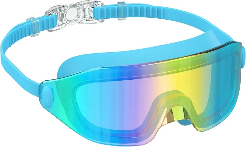 Schwimmbrille Erwachsene Verspiegelt, Anti-Beschlag, UV, 180°