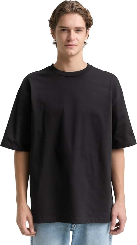 TOM TAILOR Denim Herren Oversize Basic T-Shirt