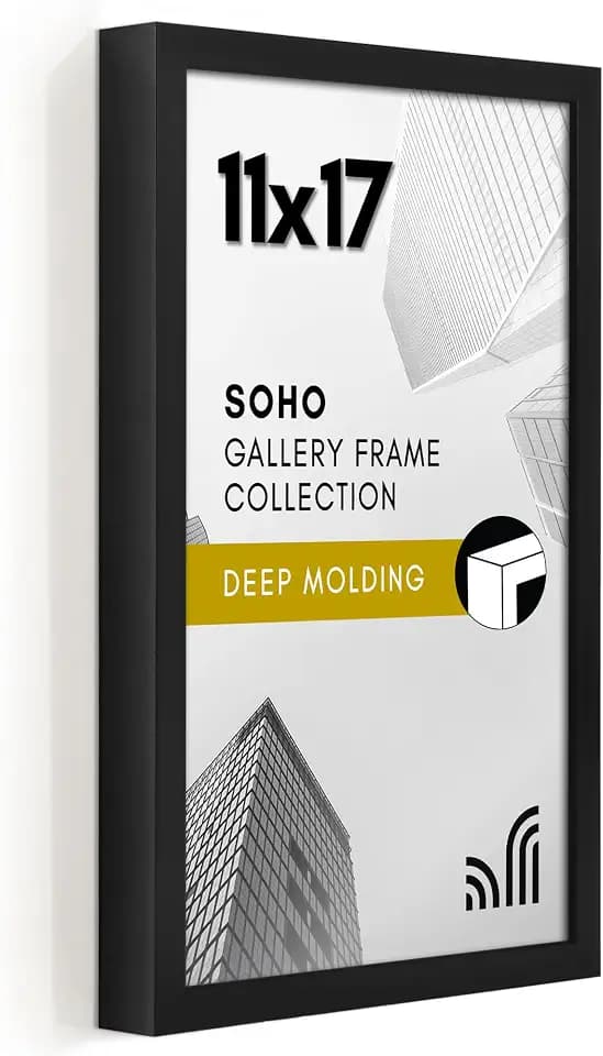 Americanflat 11x17 Deep Picture Frame - Black