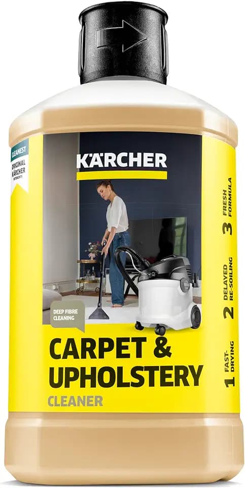 Kärcher Teppichreiniger RM 519, für Teppichböden, Polster und Autositze, 1 l Konzentrat ergibt verdünnt 40 l Reinigungsmittel