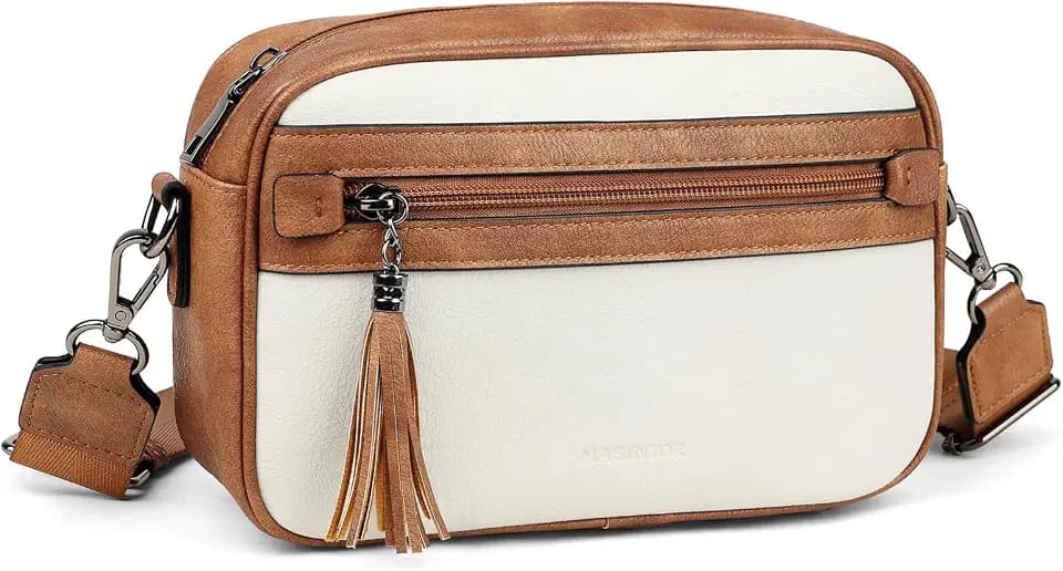 MASINTOR Crossbody Purses for Women Vegan Leather Travel Purse