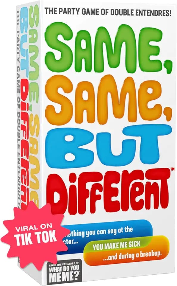 Same Same But Different by Relatable, Adult Games for Game Night Social Gatherings, Includes 350 Cards, 8 Dry Erase Markers, 8 Dry Erase Cards, and Instructions