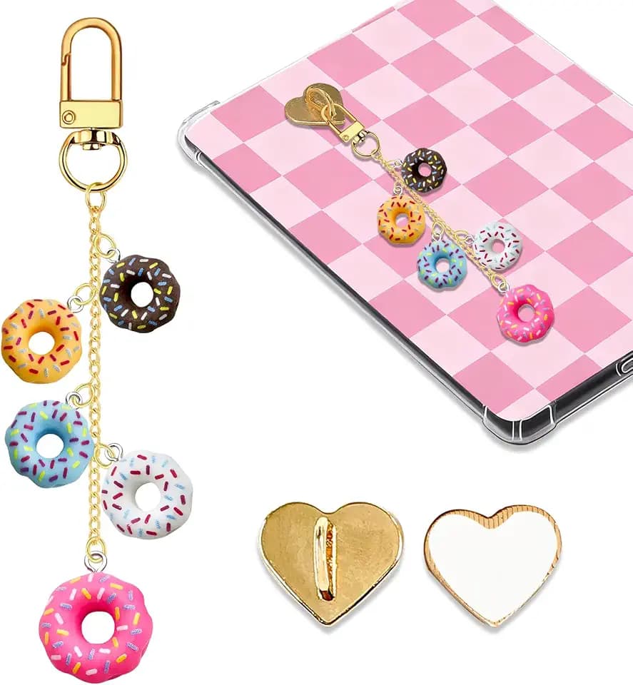 Charm Chains for Kindle,Cute E-reader Phone Charm Bracelets Accessories Compatible for Kindle E-Reader Phone iPad AirPod,Gifts for Reader Booklovers