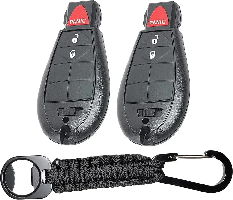 Key Fob Fobik Replacement Compatible for Dodge Ram 1500 2013 2014 2015 2016 2017 2018 2019 2020 2021 2500 3500 4500 5500 2013-2018 Pickup Truck Keyless Entry Remote Control GQ4-53T 56046953AE