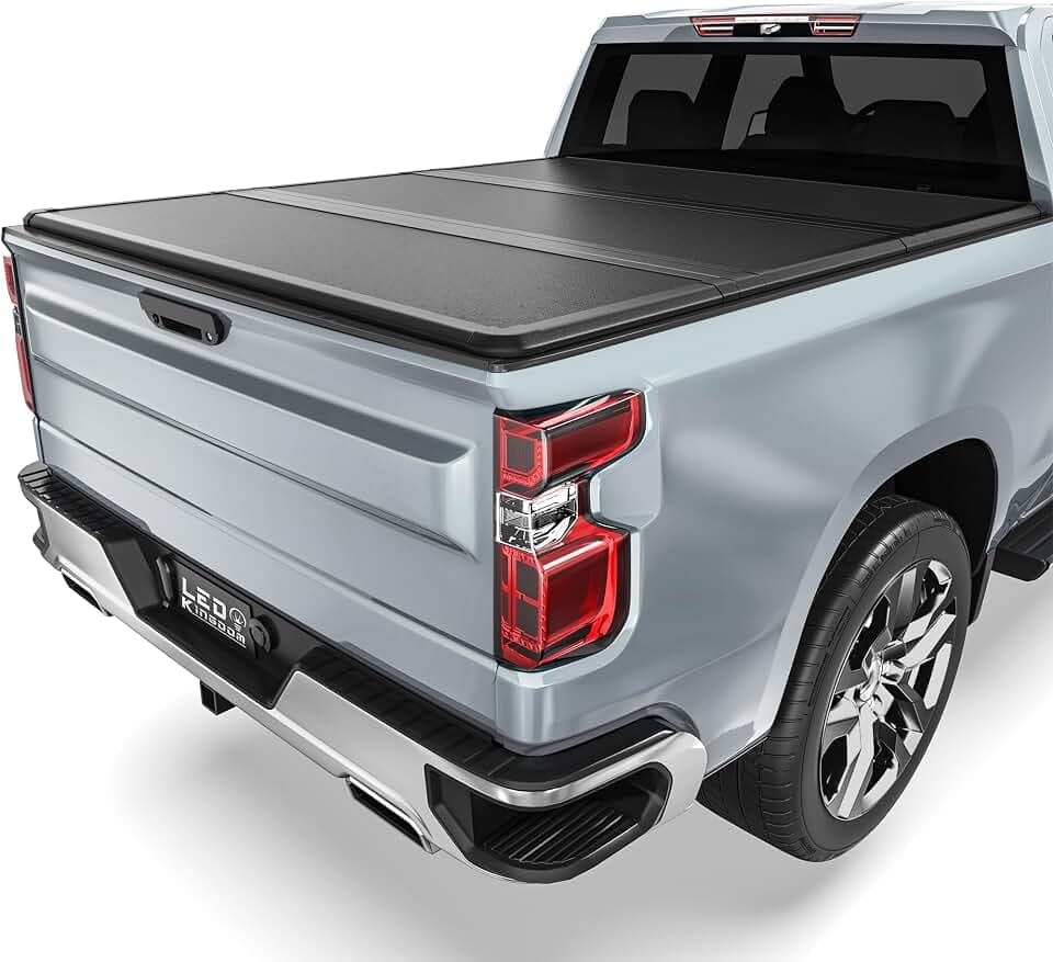 LEDKINGDOMUS Hard Tri-Fold Tonneau Cover for 2019-2026 Silverado 1500 5.8ft