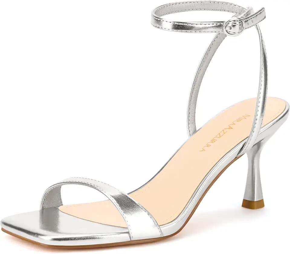 MIRAAZZURRA Strappy Kitten Heels for Women